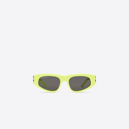 BALENCIAGA巴黎世家 22年春夏 女士 太陽眼鏡 Womens Dynasty D-frame Sunglasses in Yellow 6
