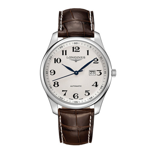 LONGINES/浪琴 名匠系列 自動(dòng)機(jī)械銀“大麥籽?！北肀P皮表帶男表42毫米L2.893.4.78.3