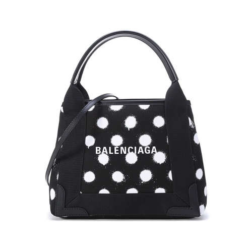 Balenciaga/巴黎世家【22春夏新款】女士織物Navy Cabas手提單肩斜挎包子母包 390346 2101Y