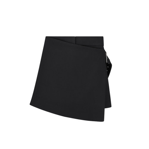 DIOR/迪奧 22年春夏新款 女士黑色羊毛和桑蠶絲混紡面料裙褲241P01A1166_X9000