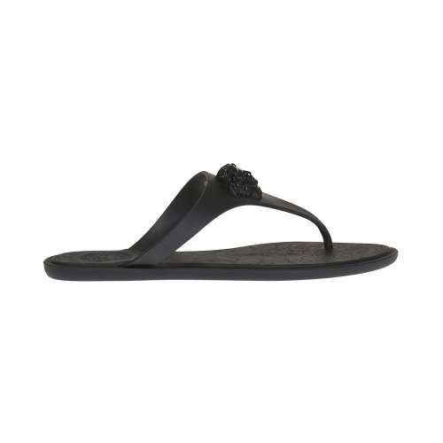 VERSACE/范思哲 女士黑色橡膠夾腳露趾拖鞋 DSR257C-DGOMS-D41