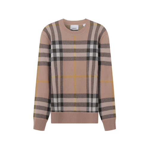 BURBERRY/博柏利 【22秋冬新款】 男款山羊絨針織衫毛衣格紋 80549201