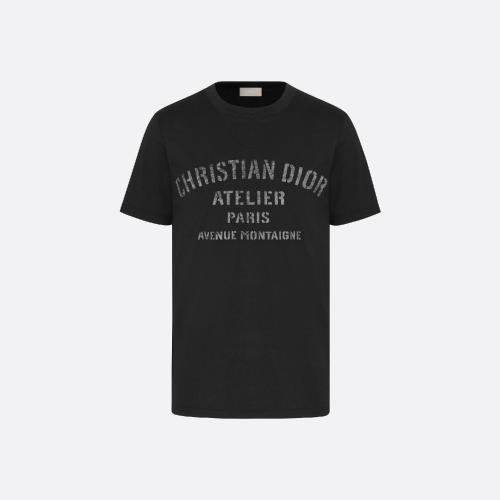  DIOR迪奧 22年秋冬 男士 短袖T恤 超大版型 T 恤 043J61_0677_C980