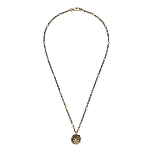  GUCCI古馳 22年秋冬 女士 獅頭吊墜項(xiàng)鏈 410673 I4600 8233