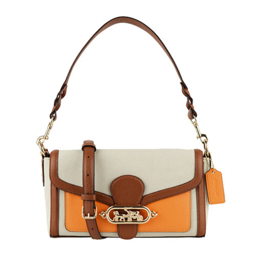 COACH/蔻馳 女士拼色PVC/配皮Jade單肩包 F1937IMR0A