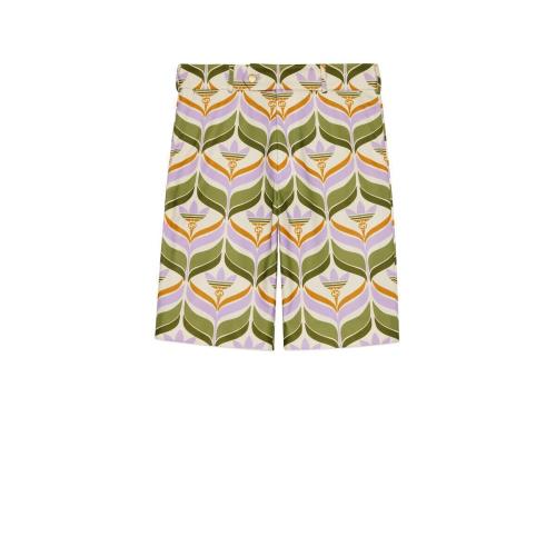  GUCCI古馳 22年秋冬 男士 adidas x Gucci聯(lián)名系列Trefoil印花短褲 696657 ZAJOU 3531