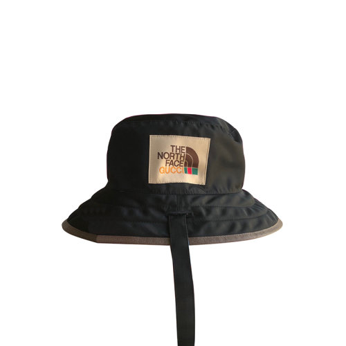 Gucci古馳  X The North Face北面聯(lián)名限量款 logo漁夫帽