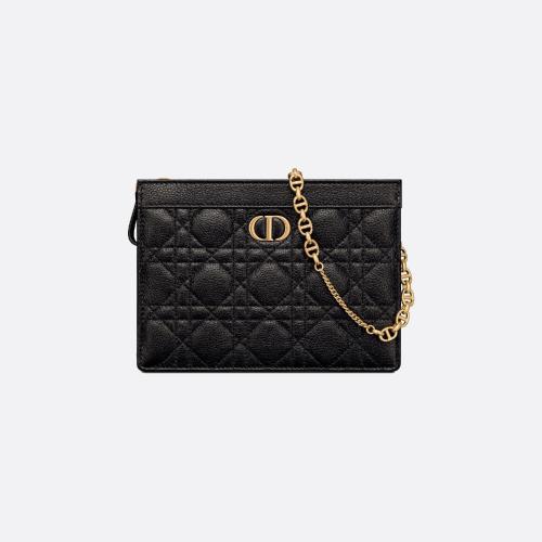  DIOR迪奧 22年秋冬 女士 錢包 細(xì)長(zhǎng)款 Dior Caro 手拿包 S5106UWHC_M900