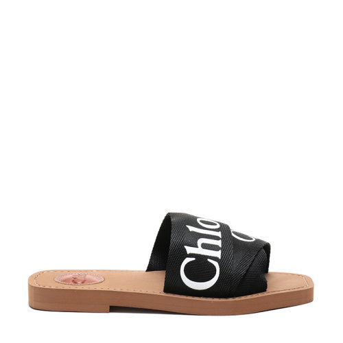 CHLOE/克洛伊女士織物WOODY平底拖鞋 CHC19U18808