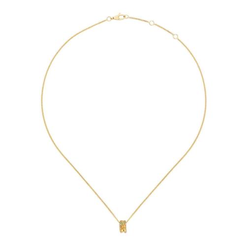  GUCCI古馳 22年秋冬 女士 18K黃金飾綠松石銜尾蛇項(xiàng)鏈 681828 I1930 8076