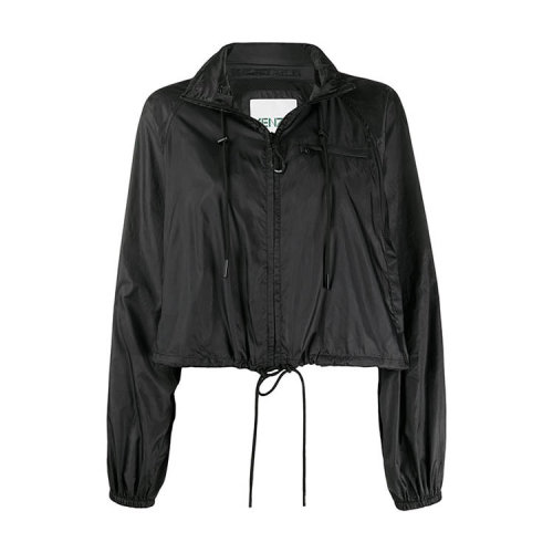 KENZO/高田賢三  凱卓女裝 女士黑色尼龍時尚休閑拉鏈外套夾克 FA52BL101566.99