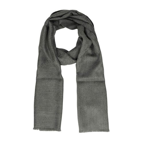 GUCCI/古馳  古琦圍巾 經典雙G提花 男士灰色羊毛復古圍巾/披肩圍巾 456362 4G201 1300