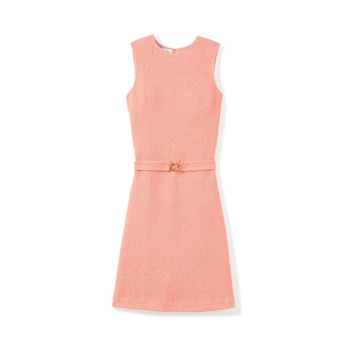 【21春夏新款】St.John/盛薔經(jīng)典針織紋理女士連衣裙K1130P1