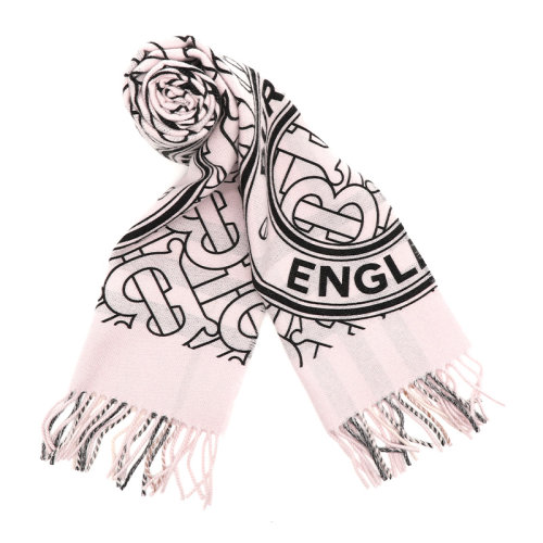 BURBERRY/博柏利22春夏女士字母印花山羊絨長款圍巾8049008