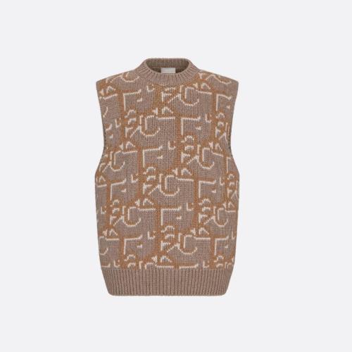  DIOR迪奧 22年秋冬 男士 針織衫 CACTUS JACK DIOR 超大版型無袖針織衫 283M654AT357_C180