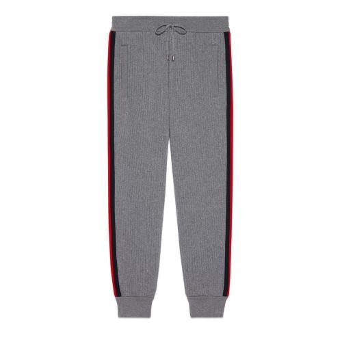  GUCCI古馳 22年秋冬 男士 織帶慢跑長褲 673628 XJDU4 1093