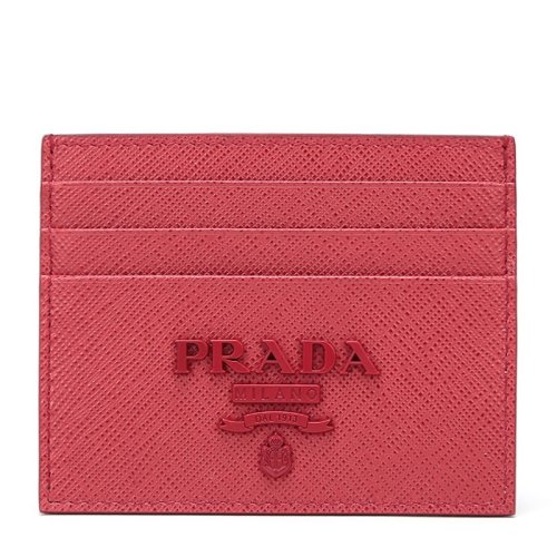  PRADA/普拉達(dá) 女士紅色牛皮革錢包卡包零錢包 1MC025 2EBW F068Z PLSX