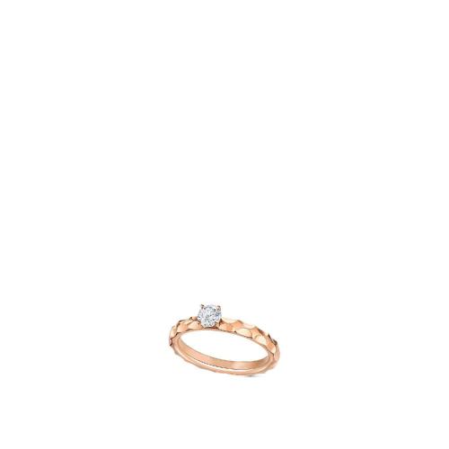  LV路易威登 22年秋冬 女士 戒指 BAGUE DE FIANCAILLES MONOGRAM INFINI， OR ROSE ET DIAMANT 預(yù)定商品2-8周發(fā)貨