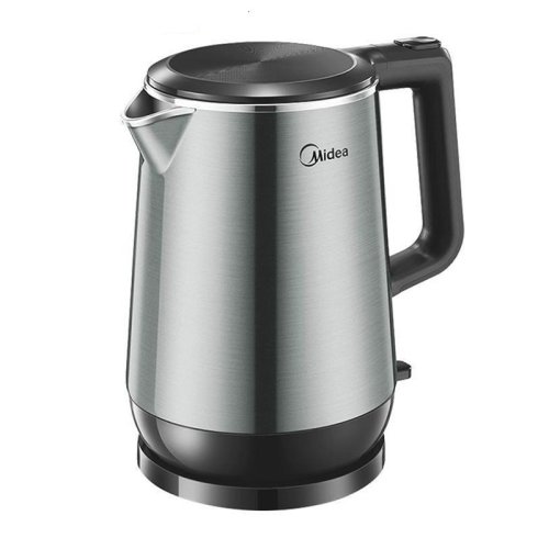 Midea/美的 電熱水壺防燙燒水家用304不銹鋼自動(dòng)斷電MK-HJ1713a不銹鋼