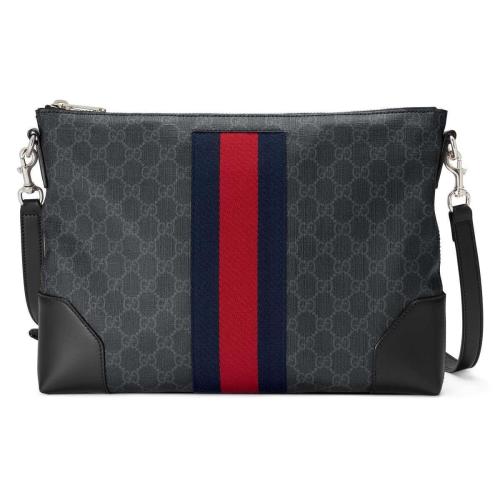  GUCCI古馳 22年秋冬 男士 _人造帆布郵差包 474139 K5ICN 1095 預(yù)定商品2-6周發(fā)貨