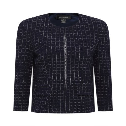 St.John/盛薔短款針織女士夾克外套K61X061