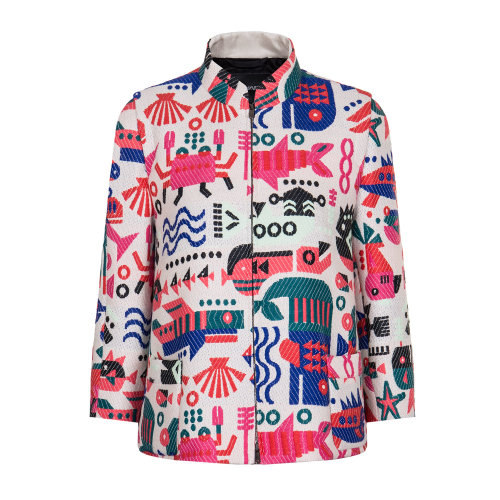 Emporio Armani/安普里奧阿瑪尼花色 女士夾克 WNG31T-W2110-010