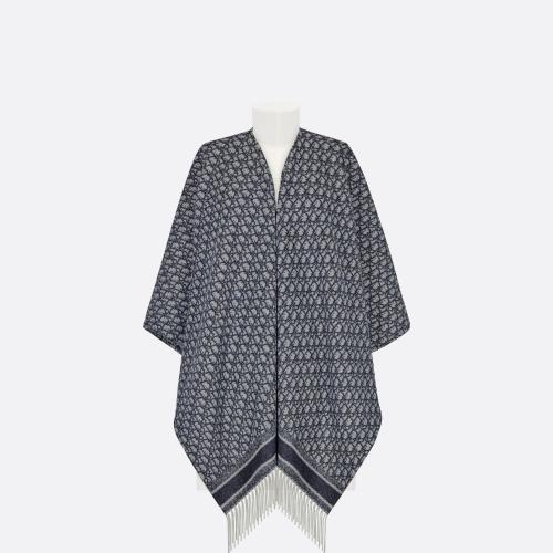  DIOR迪奧 22年秋冬 女士 斗篷 Dior 印花披風(fēng) 21DOB370I007_C540 預(yù)定商品1-3周發(fā)貨