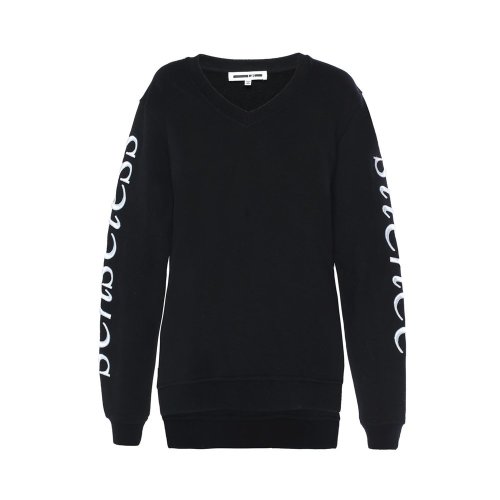 Alexander McQueen/亞歷山大麥昆 棉質(zhì)字母印花長袖女衛(wèi)衣