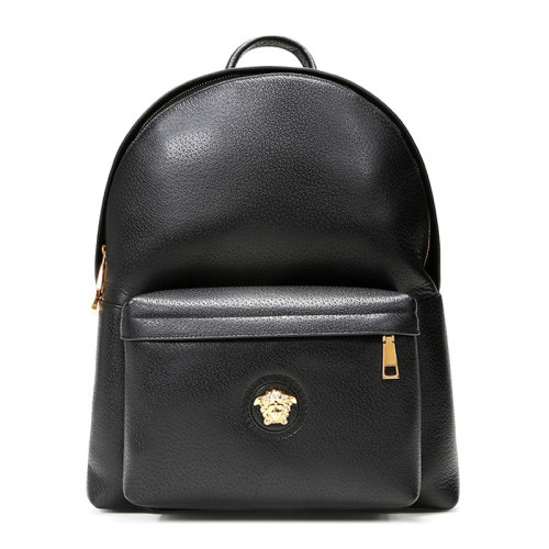 VERSACE/范思哲 男士黑色美杜莎鉚釘皮革雙肩包背包男包 DFZ5350-DGOVV-D41OH