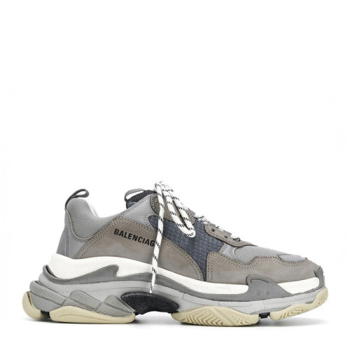 Balenciaga/巴黎世家 Triple S系列男士拼色滌綸休閑鞋運(yùn)動(dòng)鞋老爹鞋男鞋 536737-W09O1-1259