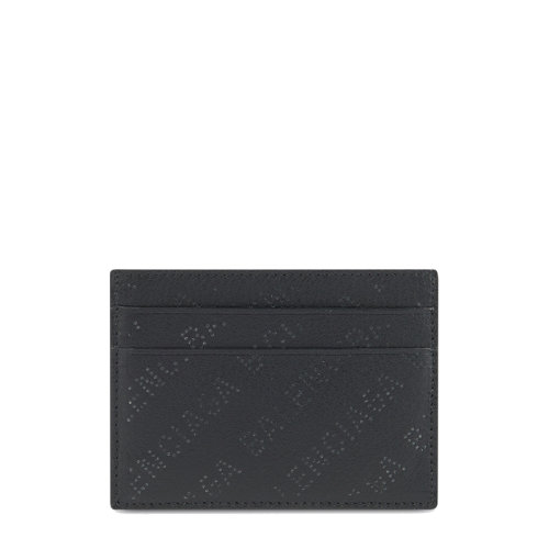 Balenciaga/巴黎世家 21新款 男士黑色光滑小牛皮穿孔徽標(biāo)卡片夾594309D6WZN1000
