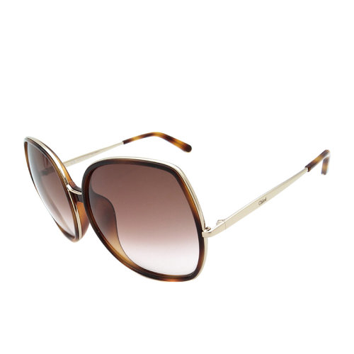 CHLOE/克洛伊 蔻依 復(fù)古 經(jīng)典款  板材鏡框 女士 太陽鏡 棕色漸變鏡片 墨鏡 眼鏡 CE729SA 63mm CHLOE 克洛伊