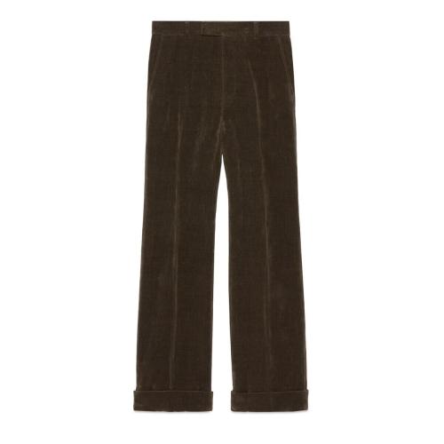  GUCCI古馳 22年秋冬 男士 Gucci HA HA HA特別系列天鵝絨長(zhǎng)褲 712865 Z328H 1035