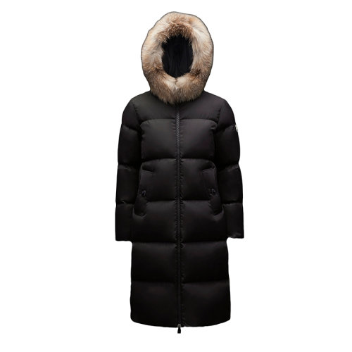 Moncler/蒙克萊 21年秋冬新款 MARRIONNIER系列 女士黑色技術(shù)尼龍派克大衣羽絨服H20931C0007054155999