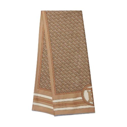  BURBERRY 22年秋冬 男士 雙面專屬標(biāo)識(shí)印花絲巾 80396191 預(yù)定商品1-3周發(fā)貨