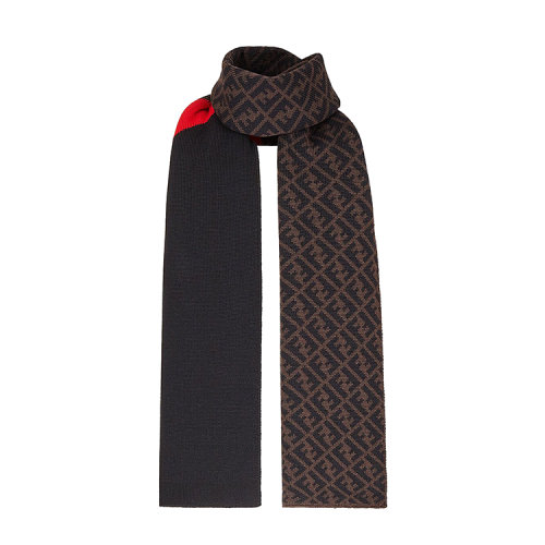 FENDI/芬迪 圍巾 拼色羊毛圍巾FXS124 AEVB