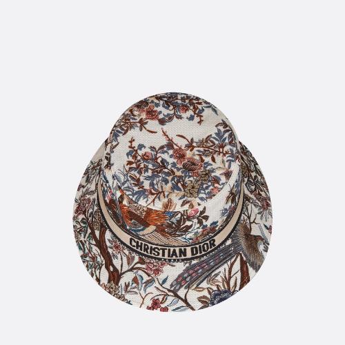  DIOR迪奧 22年秋冬 女士 帽子 Bob D-Bobby Dior Jardin dHiver a petit bord 25JAR923X132_C0