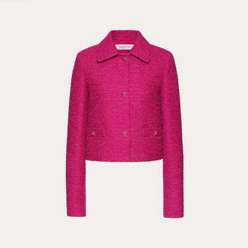  VALENTINO華倫天奴 22年秋冬 女士 夾克 VESTE EN TWEED CRAQUANT XB3CE2Q06VQFP1