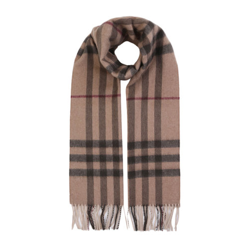 BURBERRY/博柏利  巴寶莉 女士卡其色羊絨圍脖圍巾 3743227