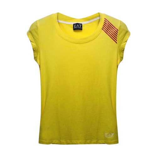 Emporio Armani/安普里奧阿瑪尼 黃色女士短袖T恤