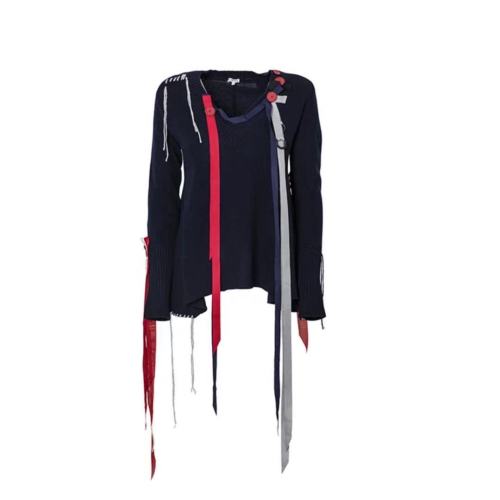 LOEWE/羅意威 網(wǎng)紅款彩條女士針織衫/毛衣  D3299610VO/5110