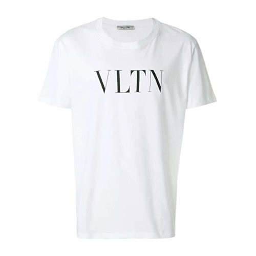 Valentino/華倫天奴  男裝 時(shí)尚簡(jiǎn)約 圓領(lǐng) 男士白色棉質(zhì)短袖T恤 TV3MG10V3LEA01  HKY015C