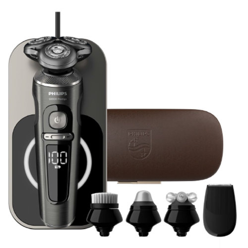 Philips/飛利浦 男士電動(dòng)剃須刀刮胡刀舒仕系列多功能禮盒裝胡須刀無(wú)線(xiàn)充電剃胡刀SP9880【無(wú)線(xiàn)充電|個(gè)性化舒適設(shè)置|剃須刀荷蘭進(jìn)口】