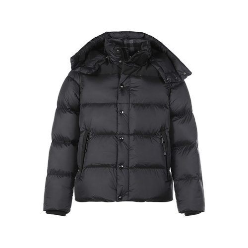 BURBERRY/博柏利【22春夏新款】男士錦綸鵝絨可拆式衣袖連帽羽絨服外套馬甲 80438441