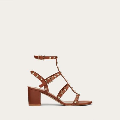  VALENTINO華倫天奴 22年秋冬 女士 高跟涼鞋 Sandales Rockstud a brides en veau. Talon?: 6