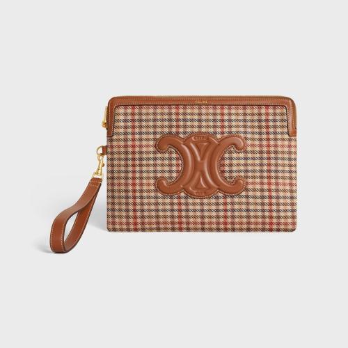  CELINE賽琳思琳 22年秋冬 女士 手拿包 PETITE POCHETTE A_VEC DRAGONNE CUIR TRIOMPHE 10J502