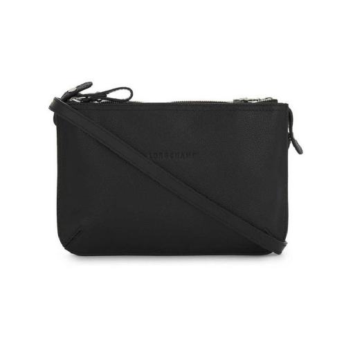  Longchamp/瓏驤 女士黑色皮革單肩包 L2072 021 047 PLSX