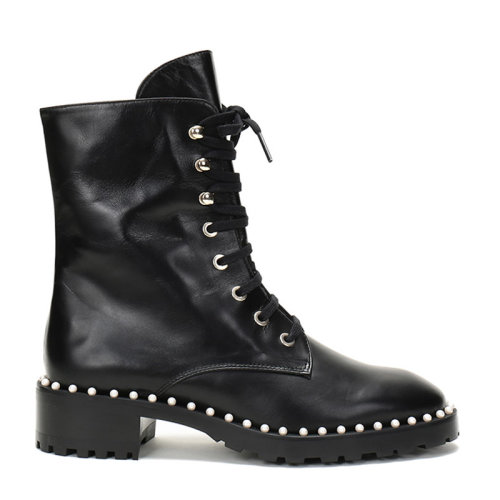 Stuart Weitzman/斯圖爾特韋茨曼 女士牛皮系帶短靴 ALLIE