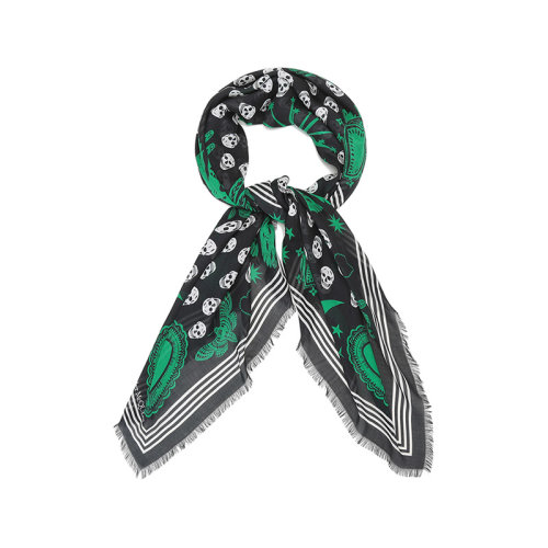 Alexander McQueen/亞歷山大麥昆  女士莫代爾纖維圍巾披肩 665607 3418Q