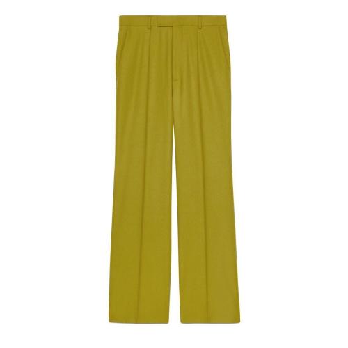  GUCCI古馳 22年秋冬 男士 法蘭絨正裝西褲 672086 ZAD94 3604